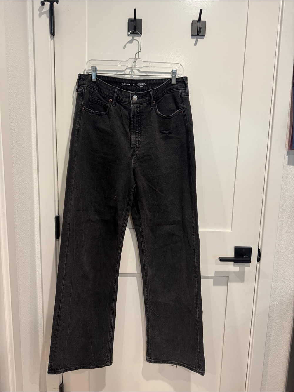 Old Navy Women’s Black High Rise Wide-Leg Jeans